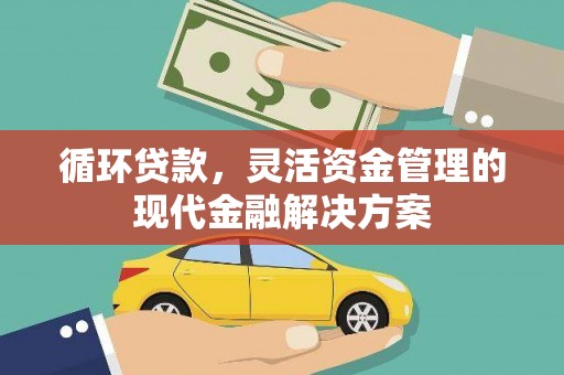 镇巴循环贷款，灵活资金管理的现代金融解决方案