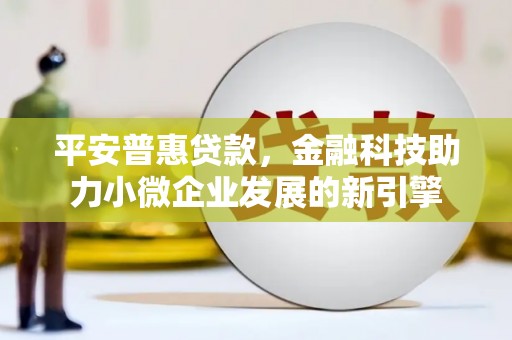 镇巴平安普惠贷款，金融科技助力小微企业发展的新引擎