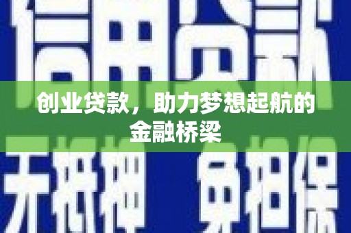 镇巴创业贷款，助力梦想起航的金融桥梁