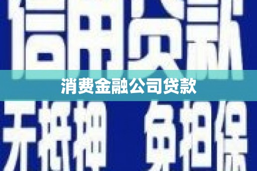 镇巴消费金融公司贷款
