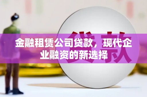 镇巴金融租赁公司贷款，现代企业融资的新选择
