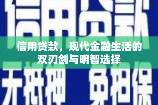 镇巴信用贷款，现代金融生活的双刃剑与明智选择