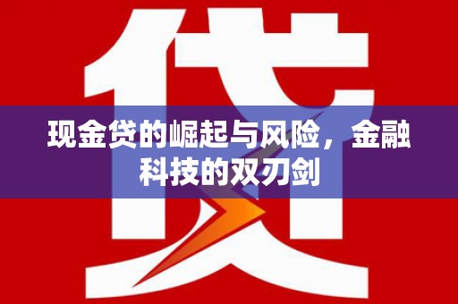 镇巴现金贷的崛起与风险，金融科技的双刃剑
