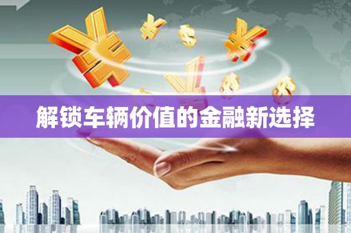 镇巴解锁车辆价值的金融新选择