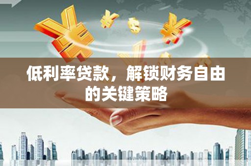 镇巴低利率贷款，解锁财务自由的关键策略