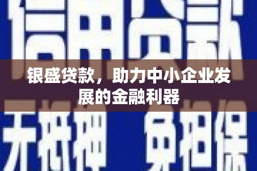 镇巴银盛贷款，助力中小企业发展的金融利器