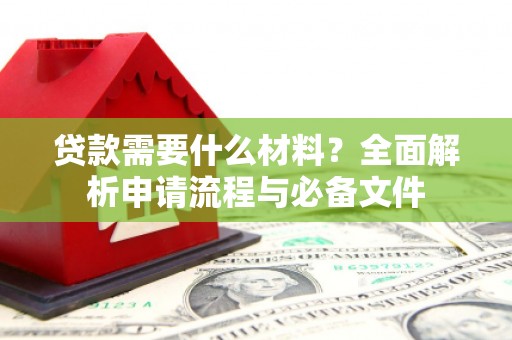 镇巴贷款需要什么材料？全面解析申请流程与必备文件