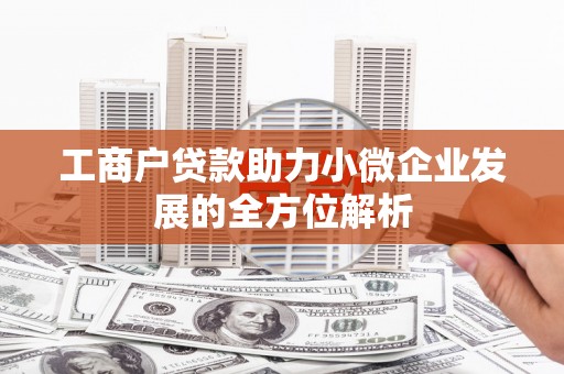 镇巴工商户贷款助力小微企业发展的全方位解析