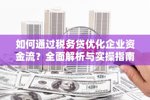 镇巴如何通过税务贷优化企业资金流？全面解析与实操指南