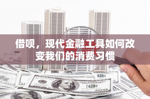 镇巴借呗，现代金融工具如何改变我们的消费习惯