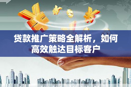 镇巴贷款推广策略全解析，如何高效触达目标客户