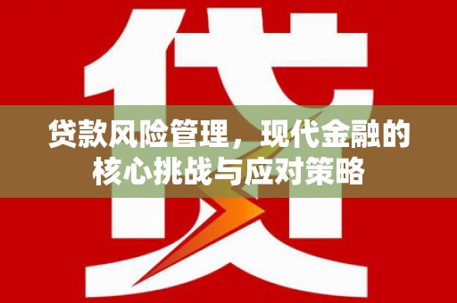 镇巴贷款风险管理，现代金融的核心挑战与应对策略