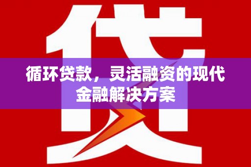 镇巴循环贷款，灵活融资的现代金融解决方案