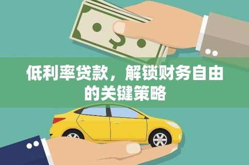 镇巴低利率贷款，解锁财务自由的关键策略