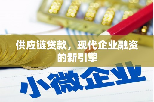 镇巴供应链贷款，现代企业融资的新引擎