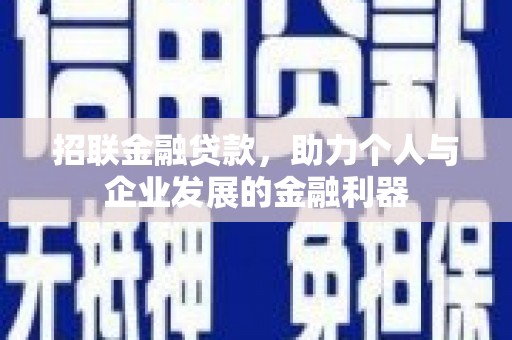 镇巴招联金融贷款，助力个人与企业发展的金融利器