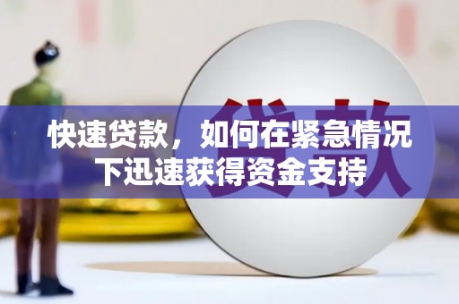 镇巴快速贷款，如何在紧急情况下迅速获得资金支持