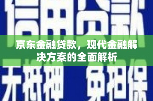 镇巴京东金融贷款，现代金融解决方案的全面解析
