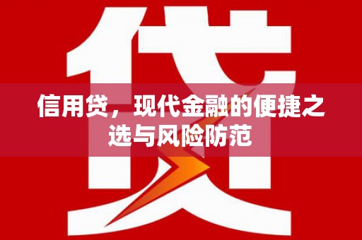 镇巴信用贷，现代金融的便捷之选与风险防范