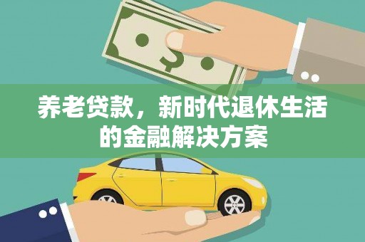 镇巴养老贷款，新时代退休生活的金融解决方案