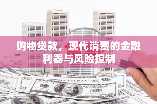 镇巴购物贷款，现代消费的金融利器与风险控制