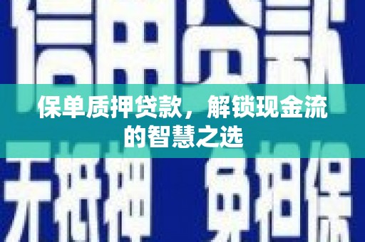 镇巴保单质押贷款，解锁现金流的智慧之选