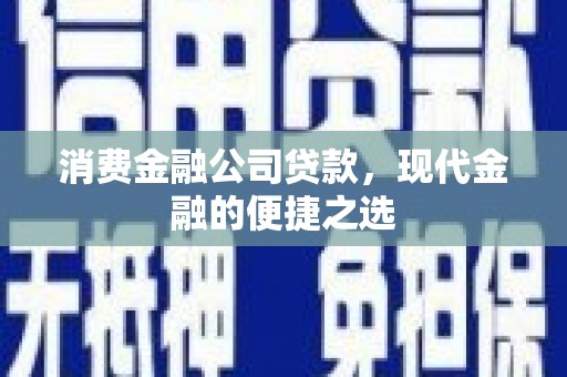 镇巴消费金融公司贷款，现代金融的便捷之选