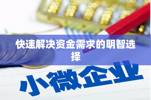 镇巴快速解决资金需求的明智选择