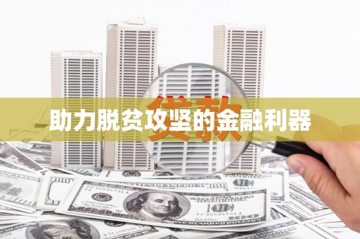 镇巴助力脱贫攻坚的金融利器
