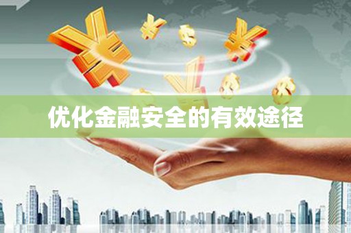 镇巴优化金融安全的有效途径